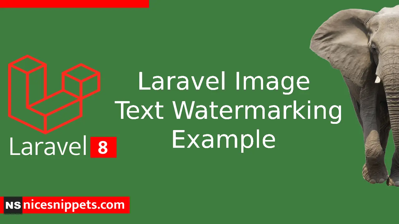 Laravel Image Text Watermarking Example